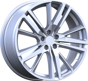 YKW Replica MF11 Silver 20x8.5 +38 5x108mm 63.4mm - Wheelwiz