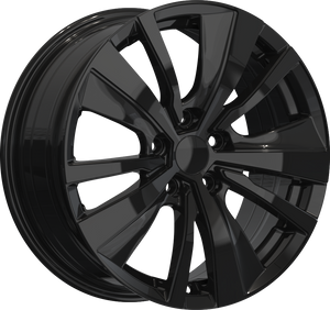YKW Replica MF1 Gloss Black 17x7.5 +40 5x114.3mm 66.1mm - Wheelwiz