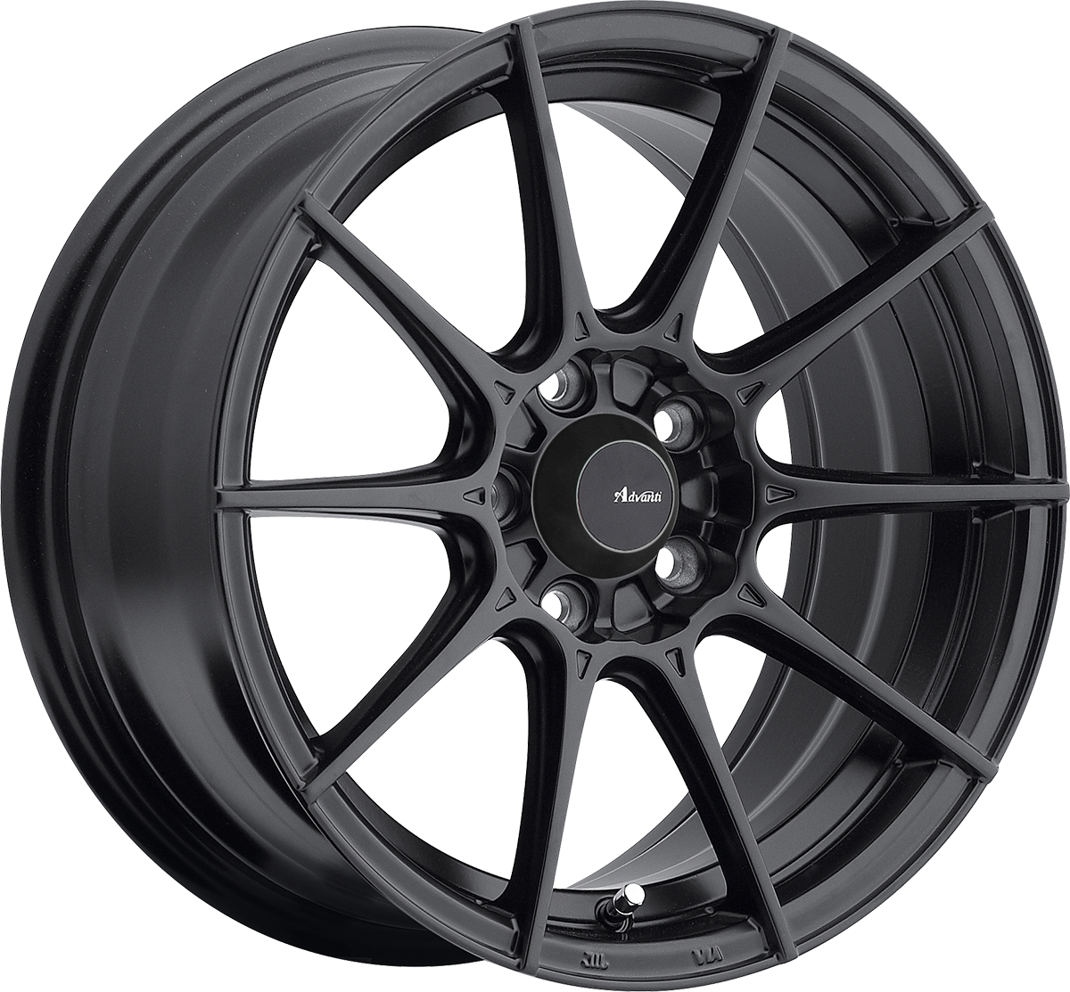 Advanti Storm S1 Matte Black 17x8 +45 5x112mm 73.1mm - Wheelwiz