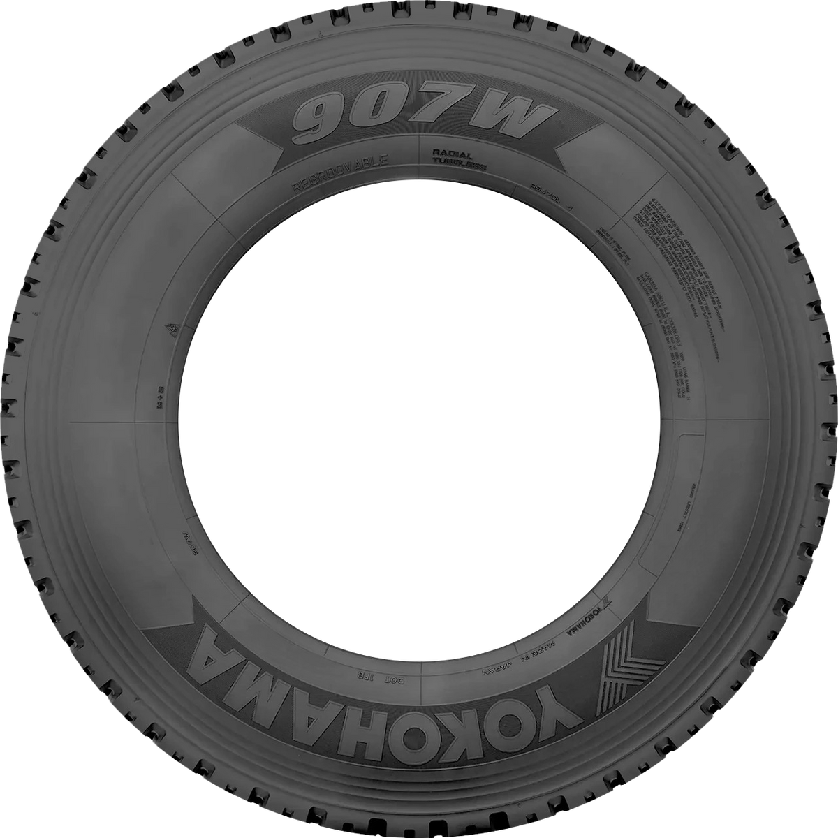 Yokohama 907W 295/75R22.5 - Wheelwiz