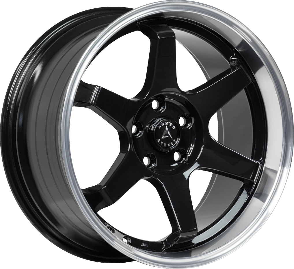 Armed Wheels Veteran Gloss Black Machined Lip 16x7 +35 5x100mm 74.1mm - Wheelwiz