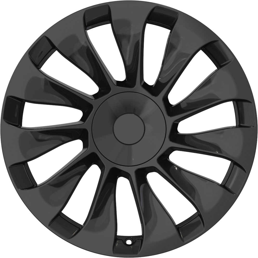 YKW Replica TS2 Gloss Black 19x9.5 +35 5x114.3mm 64.1mm - Wheelwiz