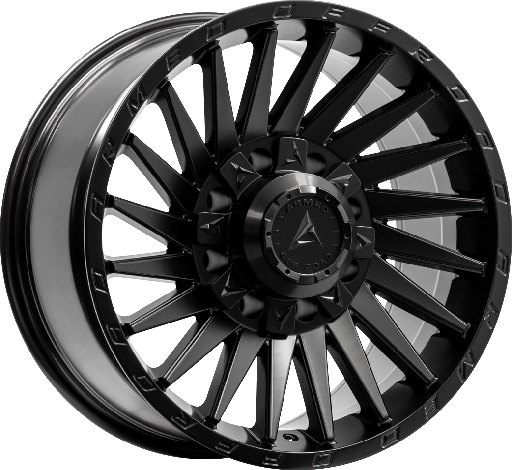 Armed Wheels Militia Matte Black 18x9 0 5x139.7mm 110.1mm - Wheelwiz