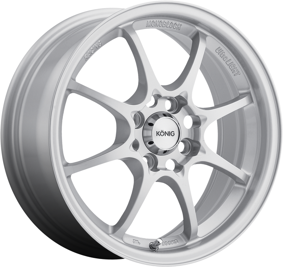 Konig Helium Silver 15x6.5 +40 4x100mm 73.1mm - Wheelwiz