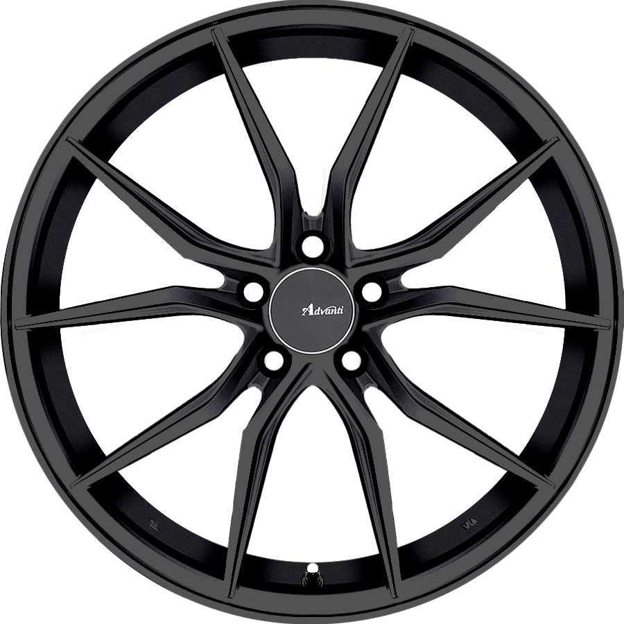 Advanti Hybris Gloss Black 17x7.5 +45 5x114.3mm 73.1mm - Wheelwiz