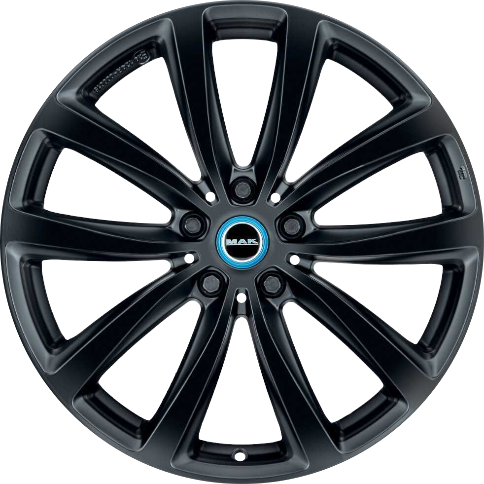 MAK WATT Matte Black 19x5 +43 5x112mm 66.6mm - Wheelwiz