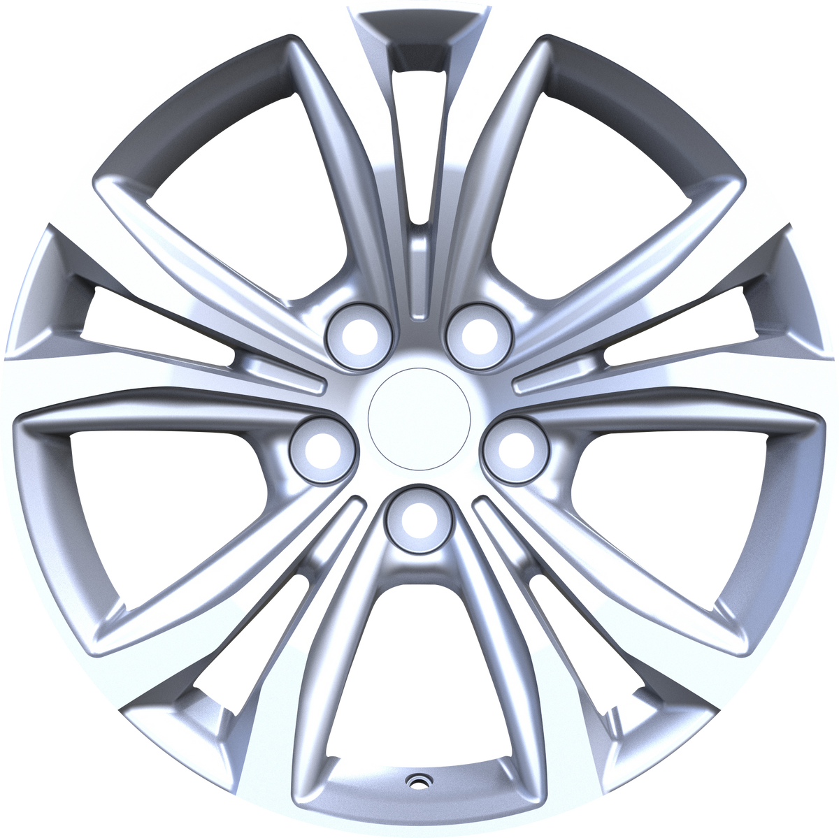 YKW Replica MF15 Silver 18x8 +35 5x114.3mm 60.1mm - Wheelwiz