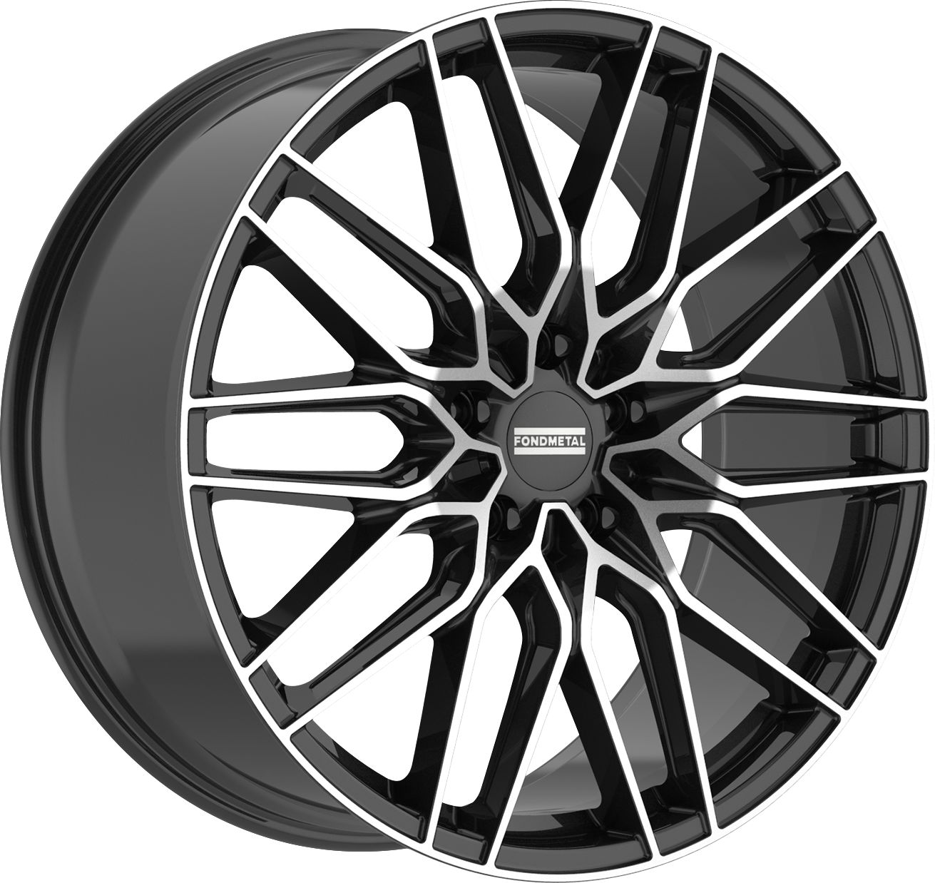 Fondmetal Cratos Gloss Black Machined 22x10 +36 5x130mm 84.1mm - Wheelwiz