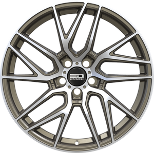 Euro Design Tech - EFS Matte Bronze Machined 18x8 +35 5x100|5x105|5x110|5x112|5x115|5x118|5x108|5x114.3|5x98mm 72.6mm - Wheelwiz