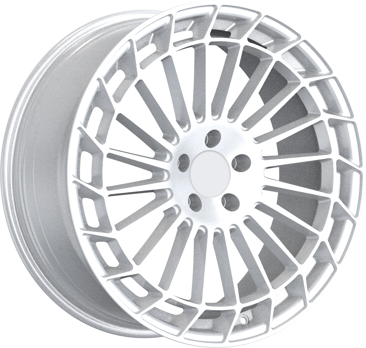 YKW Replica MR3 Hyper Silver 19x8 +30 5x112mm 66.6mm