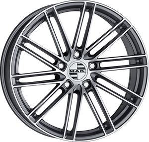 MAK Leipzig Gunmetal w/ Mirror Face 20x9 +50 5x130mm 71.6mm