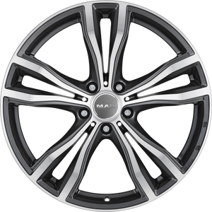 MAK X-Mode Gunmetal w/ Mirror Face 21x10.5 +43 5x112mm 66.6mm