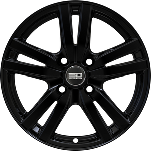 Euro Design Ottano - EFS Gloss Black 15x6 +35 5x100|5x105|5x110|5x112|5x115|5x118|5x108|5x114.3|5x98mm 72.6mm - WheelWiz