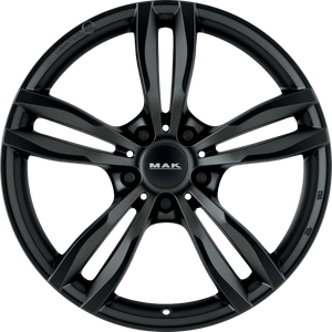 MAK LUFT Matte Black 17x8 +30 5x120mm 72.6mm - Wheelwiz