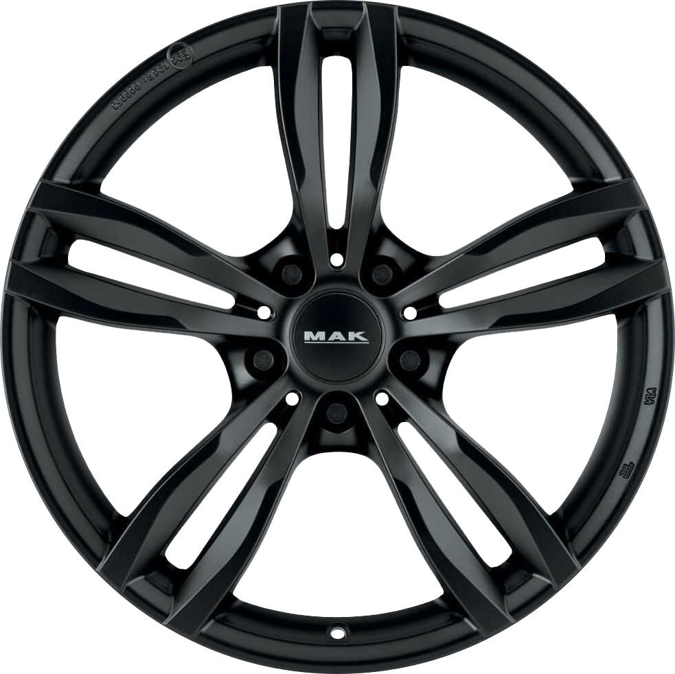 MAK LUFT Matte Black 18x8 +34 5x120mm 72.6mm - Wheelwiz