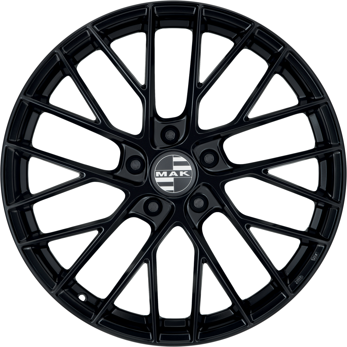 MAK Monaco Gloss Black 19x8.5 +39 5x112mm 66.45mm - Wheelwiz