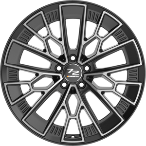 Fondmetal 1972 Anniversary Gloss Black Machined 20x10.5 +18 5x112mm 66.5mm - Wheelwiz