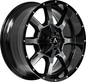 Armed Wheels Frontline Gloss Black Machined Face 18x9 +12 8x165.1mm 125.2mm
