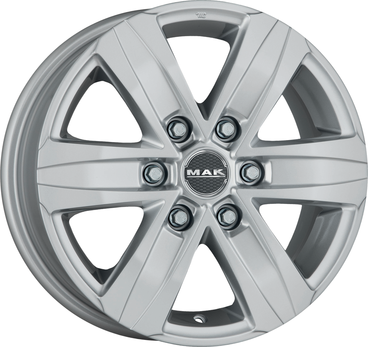 MAK STONE 6 W Silver 16x6.5 +35 6x127mm 78.1mm - Wheelwiz