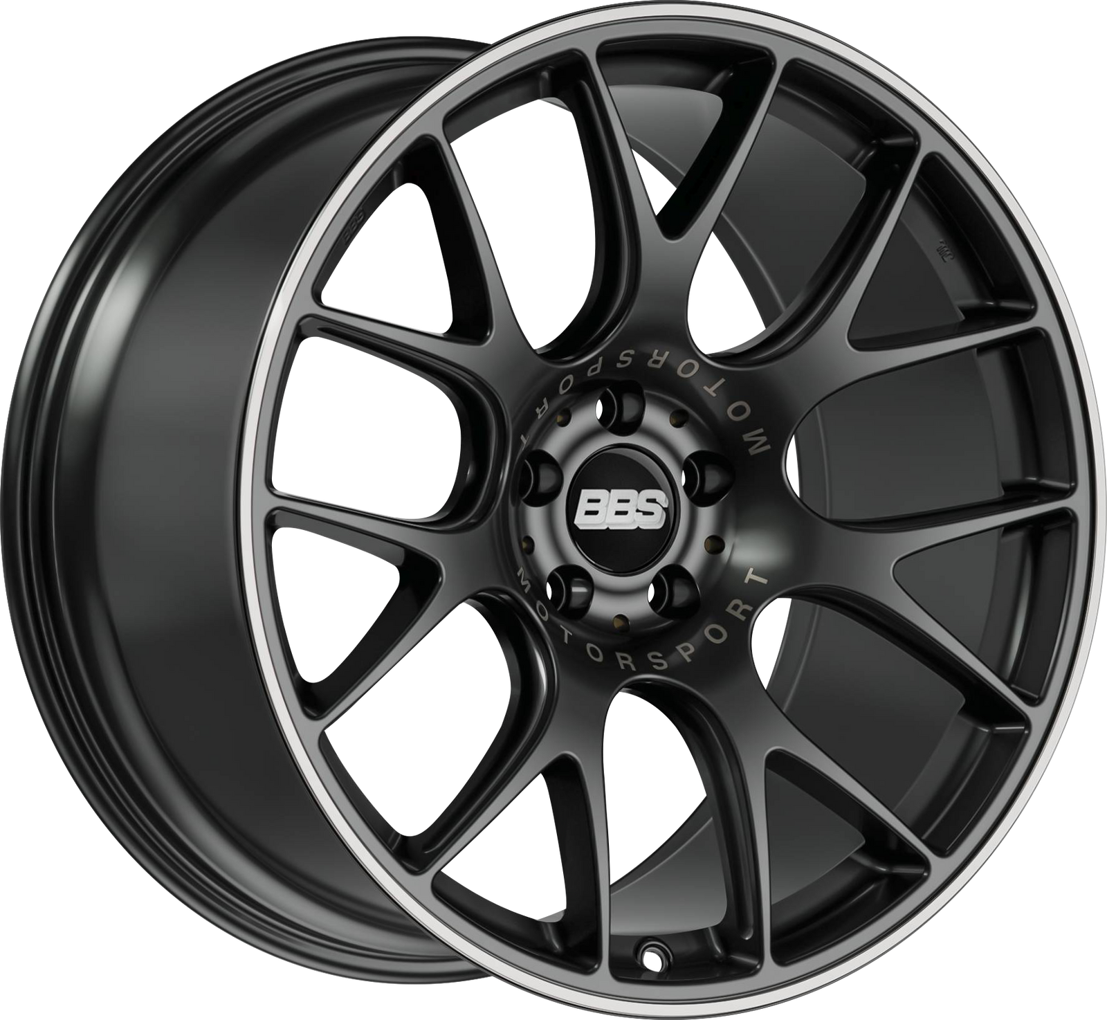BBS CHR BLACK w/STAINLESS LIP 19x12 +45 5x130mm 71.6mm - Wheelwiz