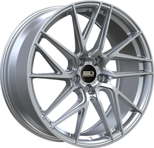 Euro Design Tech - EFS Silver 17x7.5 +35 5x100|5x105|5x110|5x112|5x115|5x118|5x108|5x114.3|5x98mm 72.6mm - Wheelwiz