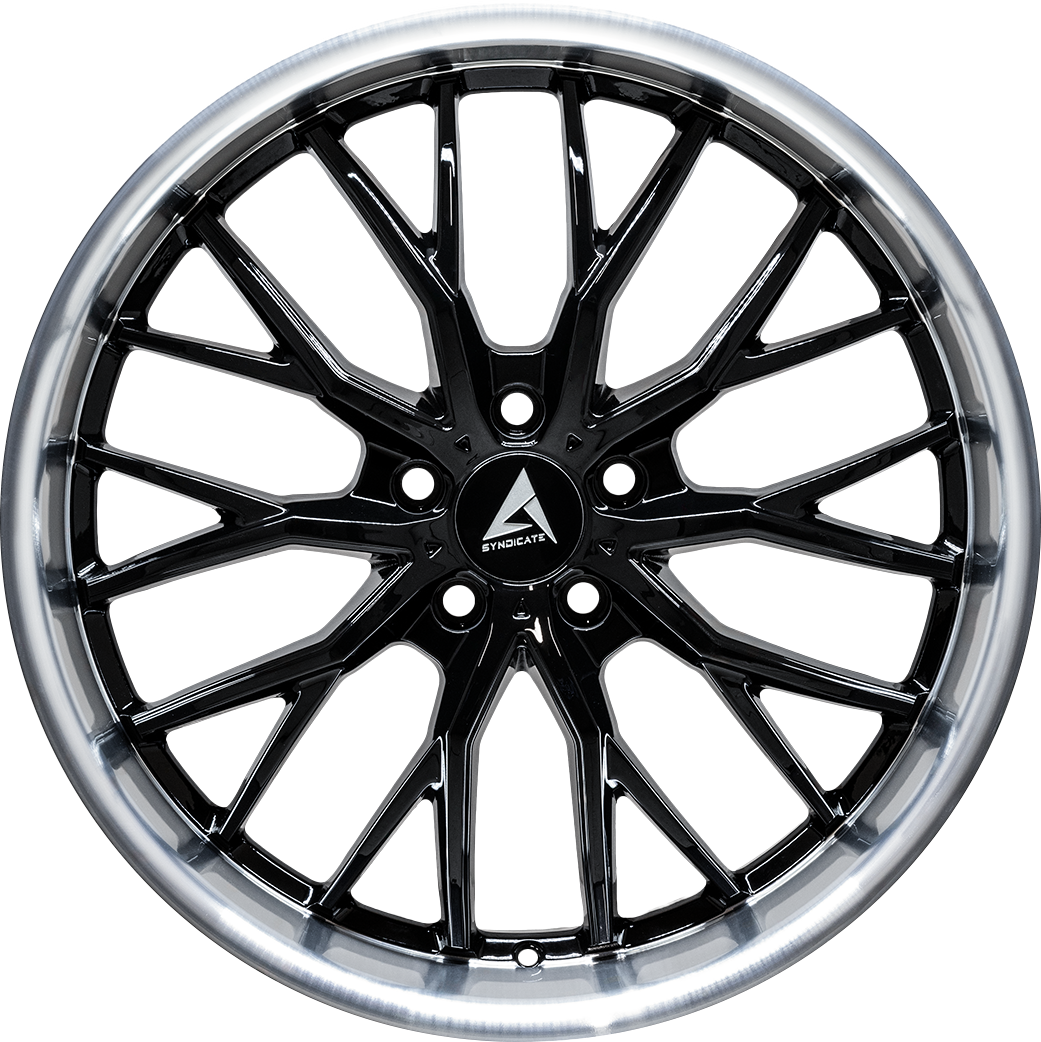 Armed Wheels Czar Black Face+ Black Machined Lip 19x9.5 +40 5x113mm 74.1mm - Wheelwiz