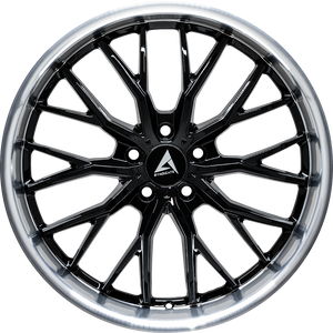 Armed Wheels Czar Black Face+ Black Machined Lip 18x9 +37 5x113mm 74.1mm - Wheelwiz