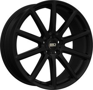Euro Design Legend - EFS Matte Black 18x8 +35 5x100|5x105|5x110|5x112|5x115|5x118|5x108|5x114.3|5x98mm 72.6mm - Wheelwiz