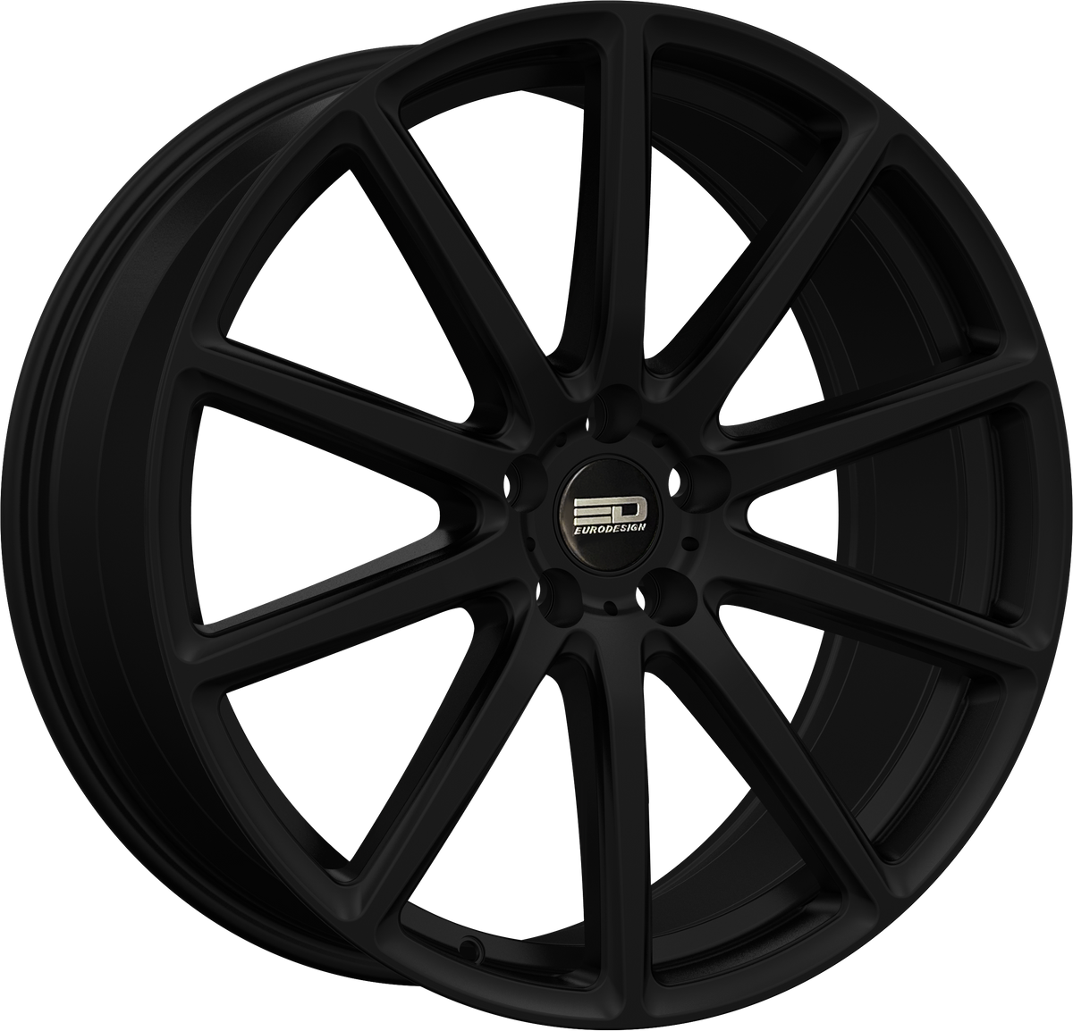 Euro Design Legend - EFS Matte Black 19x8.5 +35 5x100|5x105|5x110|5x112|5x115|5x118|5x108|5x114.3|5x98mm 72.6mm - Wheelwiz