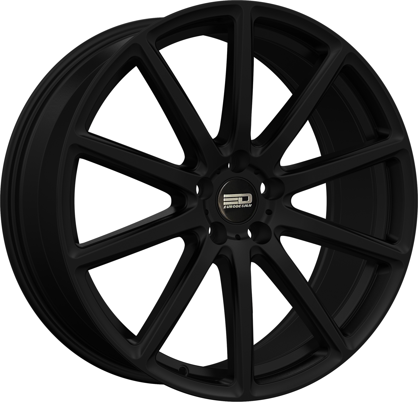 Euro Design Legend - EFS Matte Black 19x8.5 +35 5x100|5x105|5x110|5x112|5x115|5x118|5x108|5x114.3|5x98mm 72.6mm - Wheelwiz
