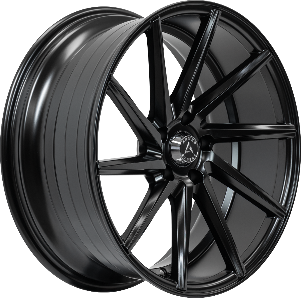 Armed Wheels .38 CAL Satin Black 18x8 +35 5x120mm 74.1mm - Wheelwiz