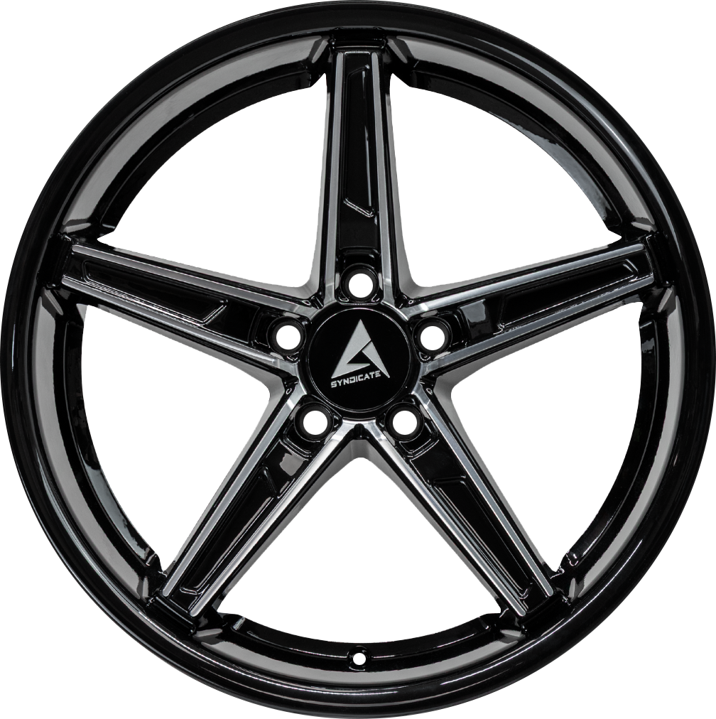 Armed Wheels Don Gloss Black Machined Face 19x8.5 +35 5x109mm 74.1mm - Wheelwiz