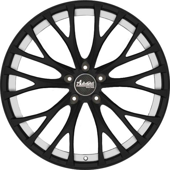 Advanti Fastoso Matte Black w/ Machined Undercut 18x8 +35 5x112mm 66.56mm - Wheelwiz