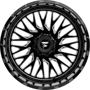 Fittipaldi FA07BM Gloss Black Milled 22x12 -44 5x127|5x139.7mm 78.1mm - Wheelwiz