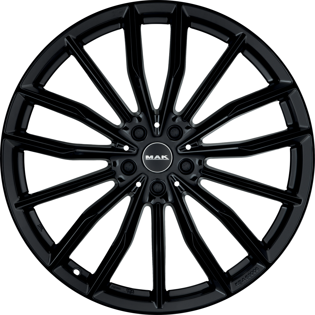 MAK Rapp Gloss Black 21x9.5 +37 5x112mm 66.6mm - Wheelwiz
