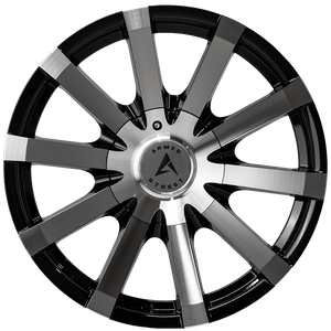 Armed Wheels Outlaw Gloss Black Machined Face 18x8 +20 5x113mm 74.1mm - Wheelwiz