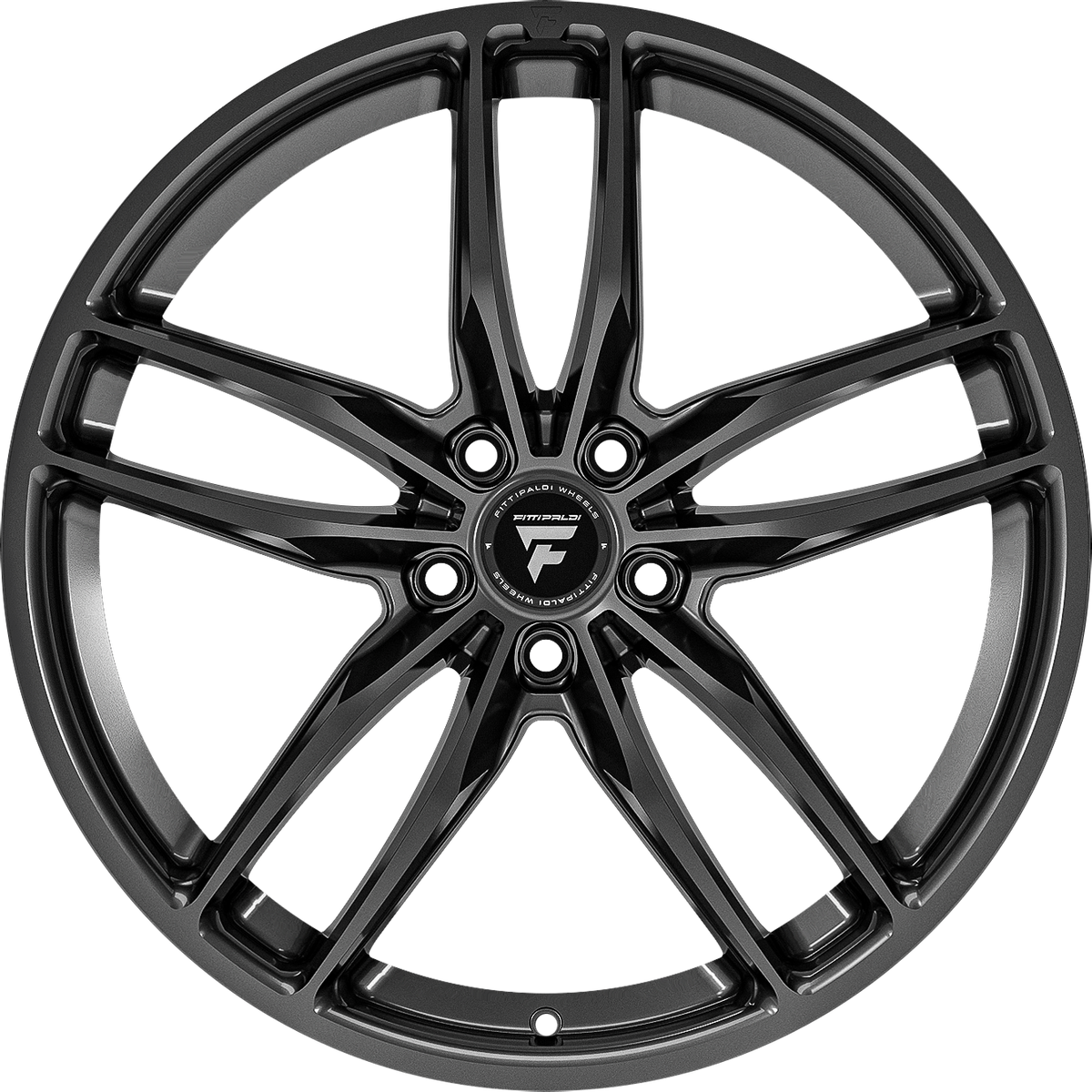 Fittipaldi FS361G Gloss Graphite 20x8.5 +38 5x114.3mm 73.1mm - Wheelwiz