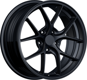 YKW Replica MF5 Gloss Black 18x8 +37 5x114.3mm 66.1mm - Wheelwiz