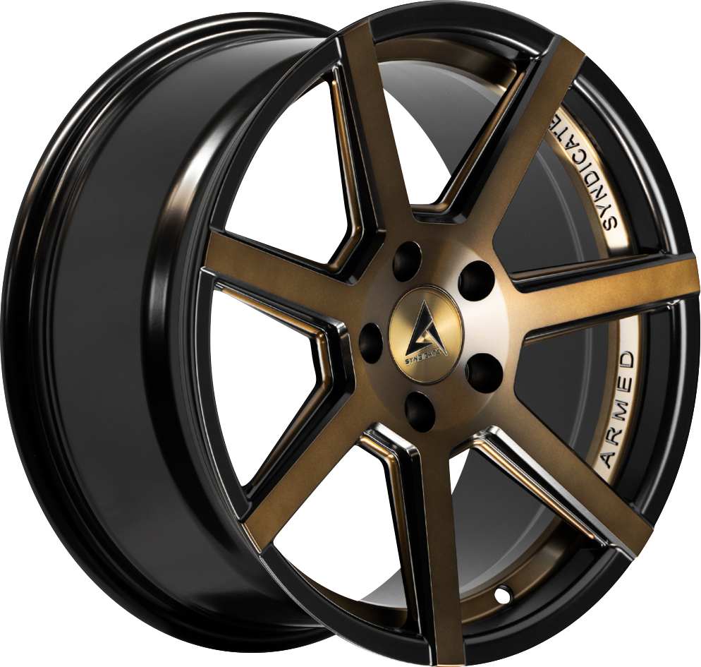 Armed Wheels Assassin Matte Bronze + Black 20x9 +32 5x113mm 74.1mm - Wheelwiz