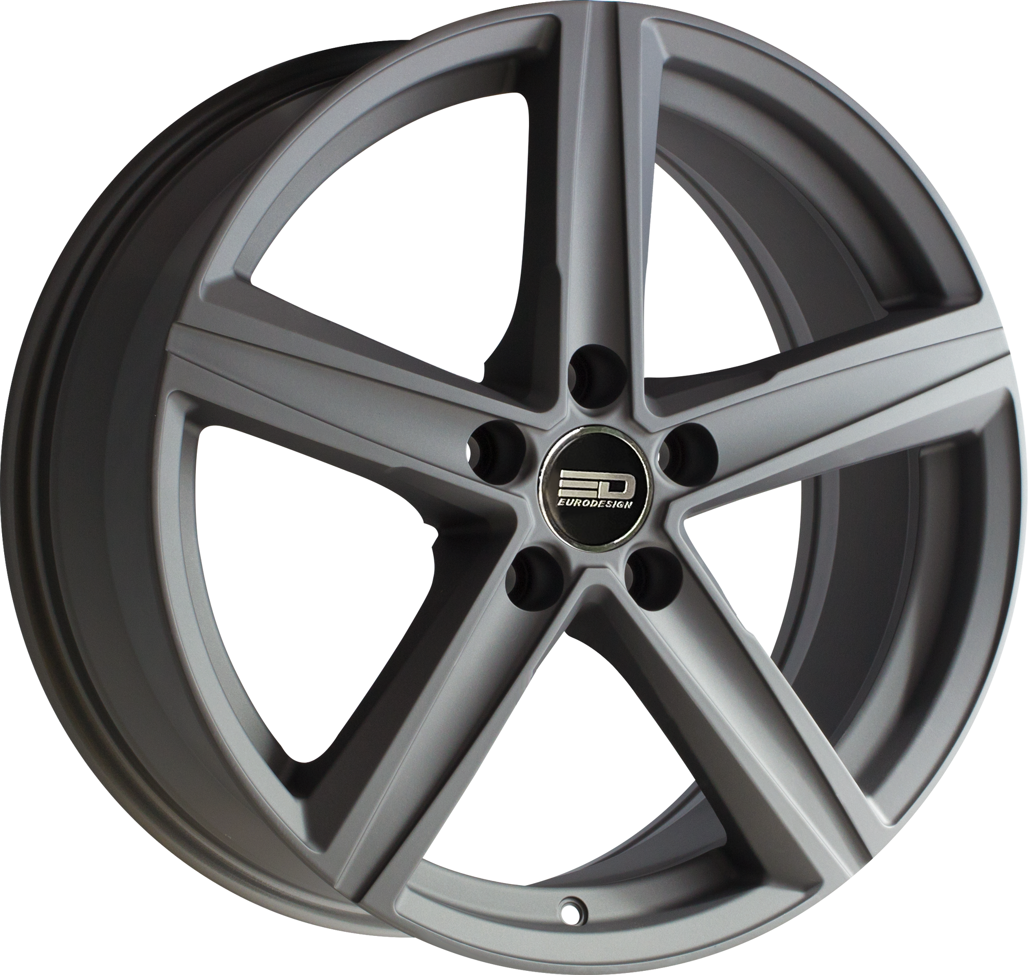 Euro Design Spa Matte Gunmetal 18x8 +42 5x108mm 67.1mm - WheelWiz