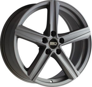 Euro Design Spa - EFS Matte Gunmetal 20x8.5 +42 5x100|5x105|5x110|5x112|5x115|5x118|5x108|5x114.3|5x98mm 72.6mm - Wheelwiz