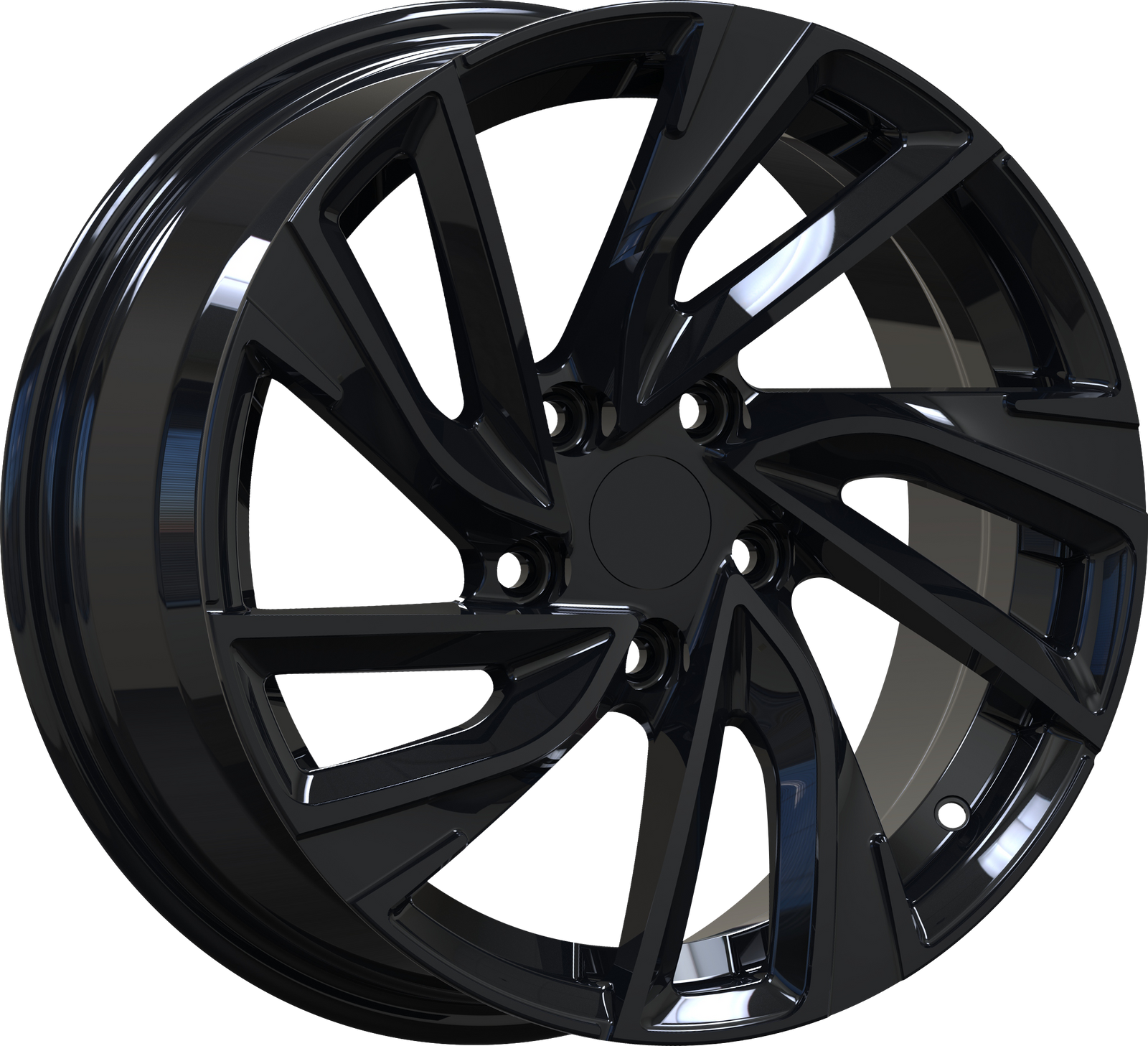 YKW Replica MF9 Gloss Black 16x7 +42 5x112mm 66.5mm - Wheelwiz