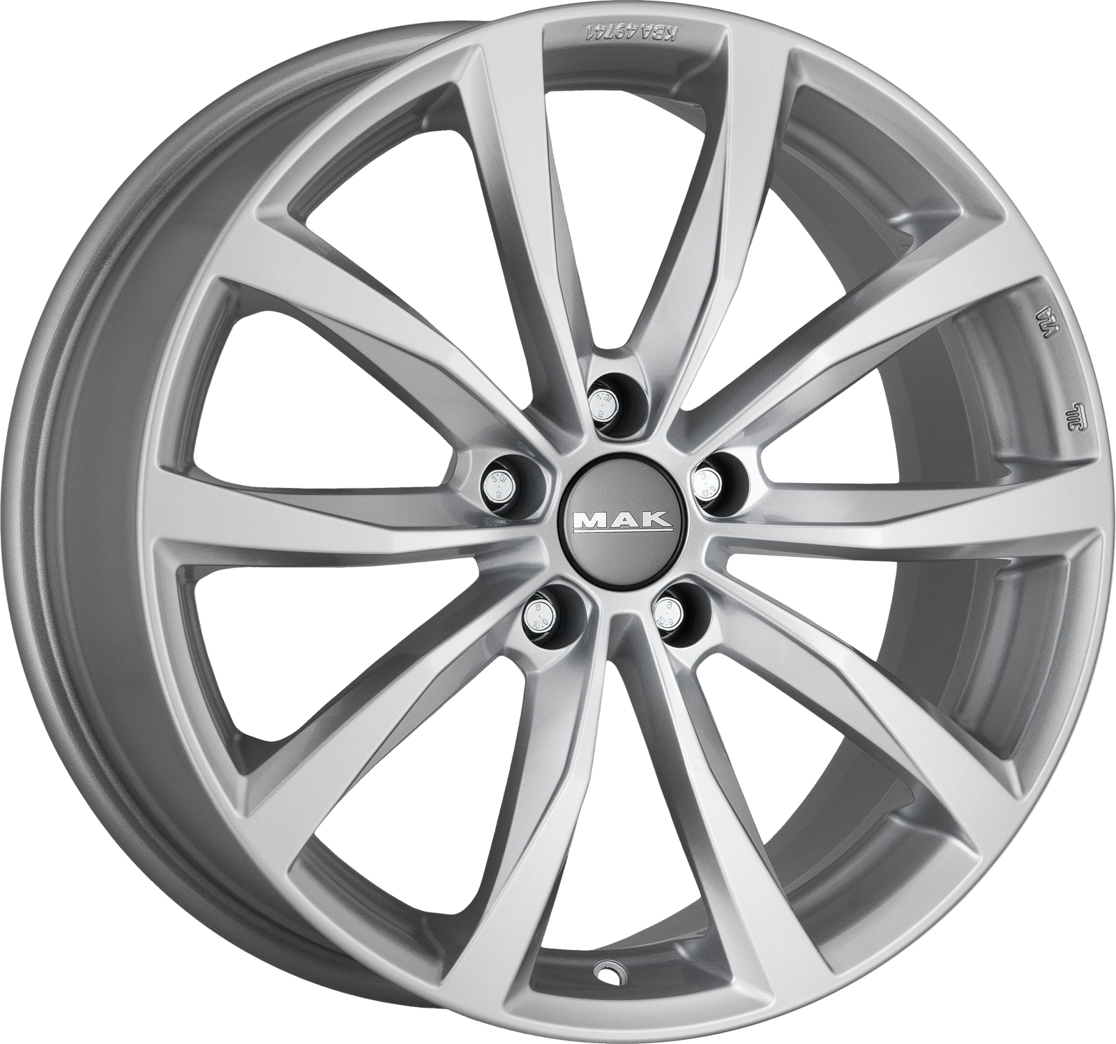 MAK WOLF Silver 18x8 +34 5x114.3mm 76mm - Wheelwiz