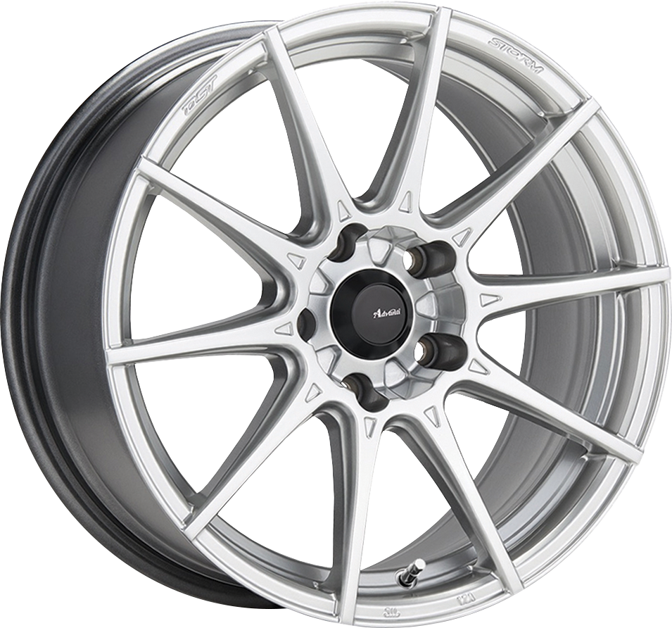 Advanti Storm S1 Hyper Silver 17x9 +30 5x114.3mm 73.1mm - Wheelwiz