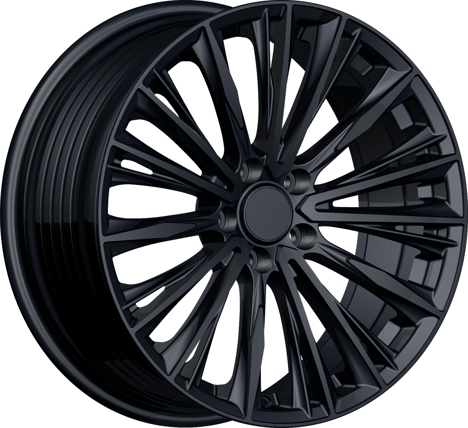 YKW Replica MF26 Gloss Black 19x8.5 +35 5x114.3mm 60.1mm - Wheelwiz