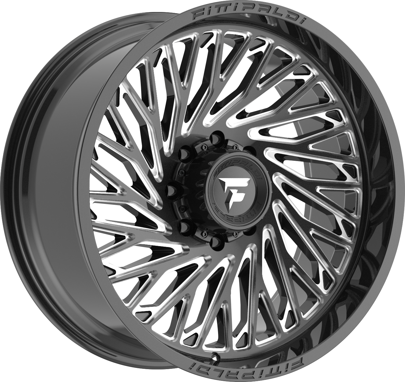 Fittipaldi FA15BM Gloss Black Milled 24x10 0 8x165.1mm 125.2mm - Wheelwiz