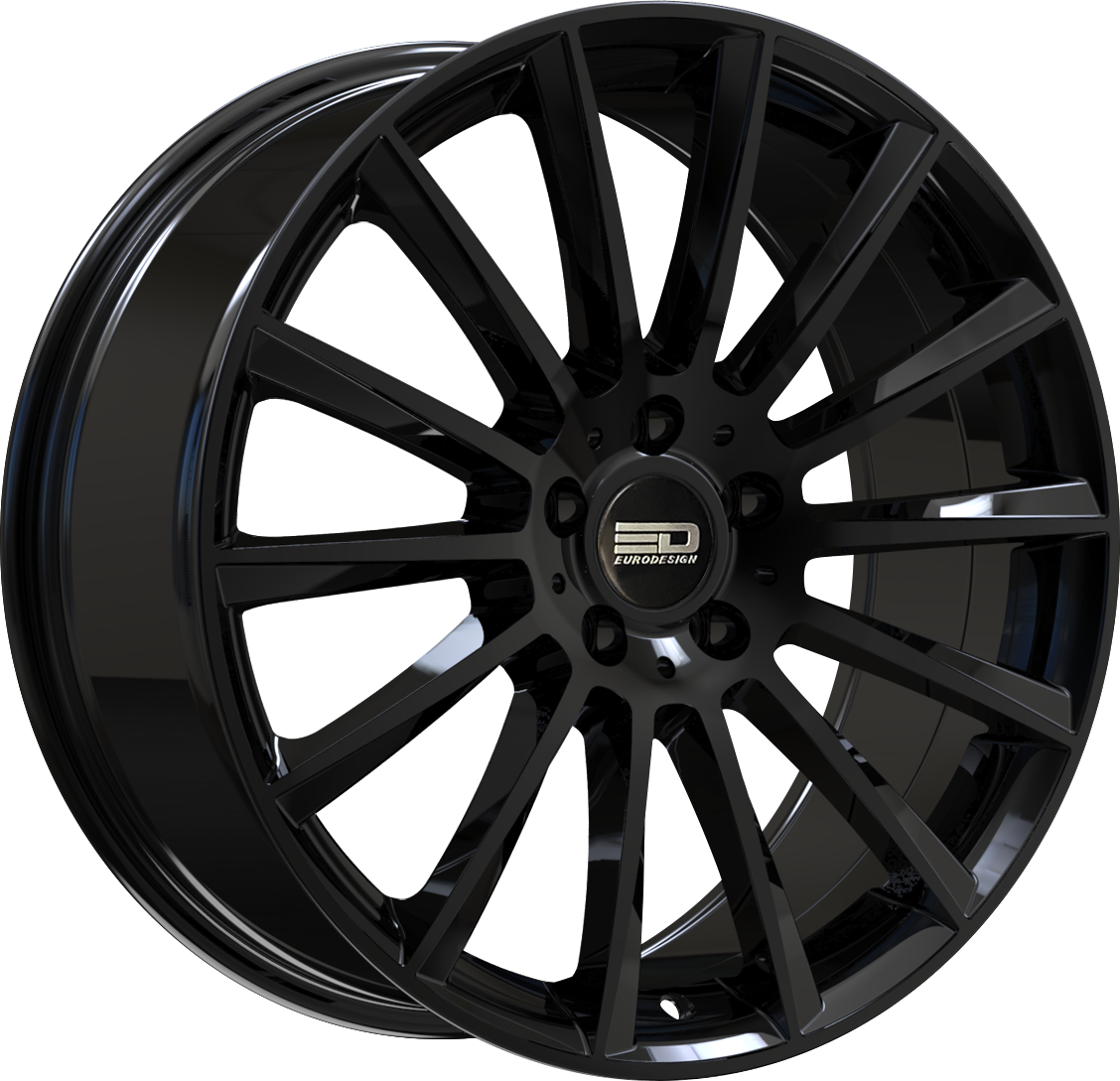 Euro Design Sacco Gloss Black 19x8 +30 5x112mm 66.7mm - Wheelwiz