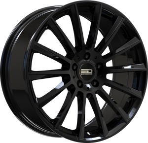 Euro Design Sacco - EFS Gloss Black 19x8 +35 5x100|5x105|5x110|5x112|5x115|5x118|5x108|5x114.3|5x98mm 72.6mm - WheelWiz