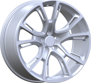 YKW Replica MF2 Silver 20x9 +34 5x127mm 71.56mm - Wheelwiz