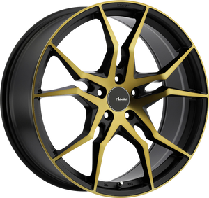 Advanti Hydra Matte Black w/ Machined Bronze Face 19x8.5 +35 5x112mm 66.6mm - Wheelwiz